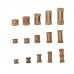 Suleve MXBN3 250pcs M2 M3 M4 Metric Threaded Brass Knurl Round Insert Nut Assortment Set