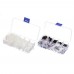 Suleve MXNP2 270Pcs White Black M2  M5 Plastic Nylon Phillips Screw Round Head Hex Nut Assortment Kits