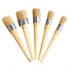 20 25 30 40 50mm Professional Chalk Paint Wax Brushes Painting Natural Bristles Cleaning Brush