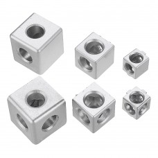 Machifit 2 3 Hole Aluminum Angle Connector Junction Corner Bracket 2020 3030 4040 Series Aluminum Extrusion CNC Parts